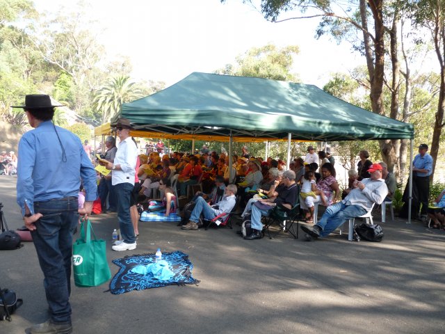 Peter Read at Appin Massacre Memorial 